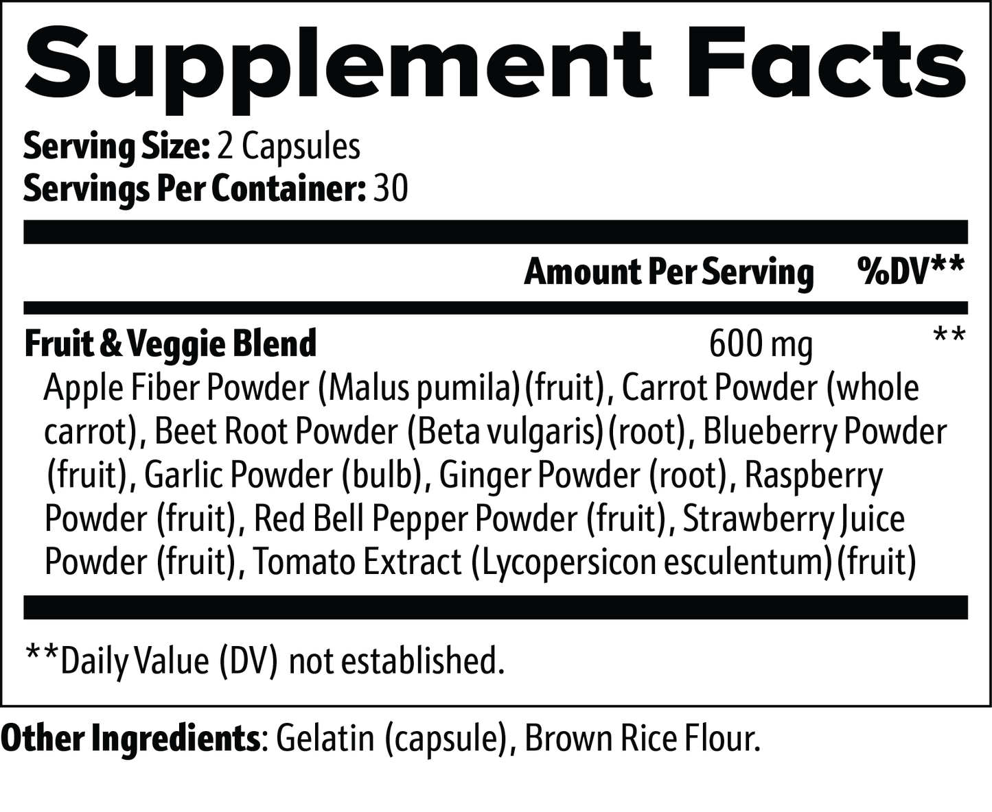 Fruits+Veggies Advantage