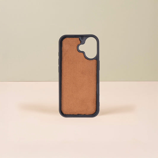 Leathere iPhone 17 Wallet Case – Rustic Brown - New York