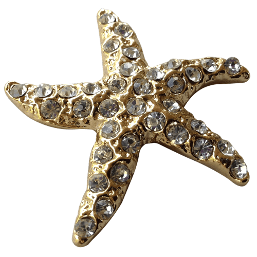 3D Starfish Crystal Ball Marker & Hat Clip by ReadyGOLF