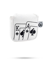 Load image into Gallery viewer, White Out Ace of Spades - Mallet Putter Cover