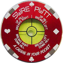 Load image into Gallery viewer, Sure Putt Pro Golf Green Reader - Red Poker Chip