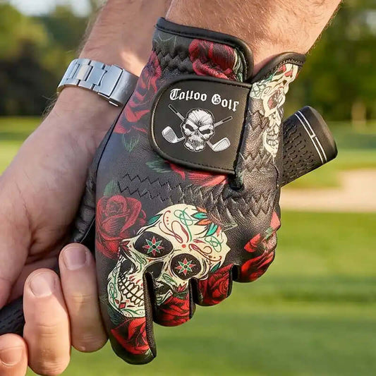 Sugar Skull Cabretta Leather Men's Golf Glove