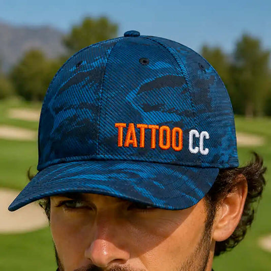 Camo Tattoo CC Performance Golf Hat (Blue)