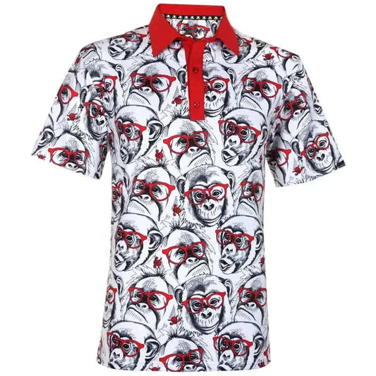 Party Animal Cool-Stretch Men's Golf Polo – Monkey