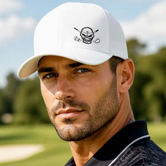Delta Hybrid Tech Golf Hat (White)