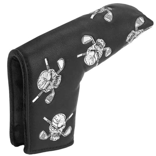 Dancing Skulls Putter Cover - Blade Style (Black/White)