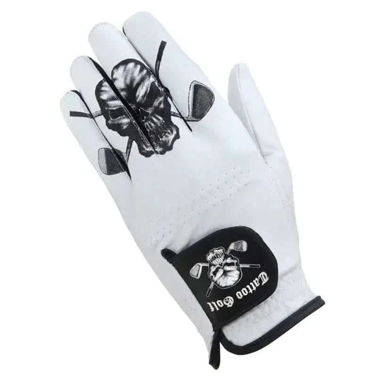 White Cabretta Leather Men's Golf Glove (For Left Handed Golfers)