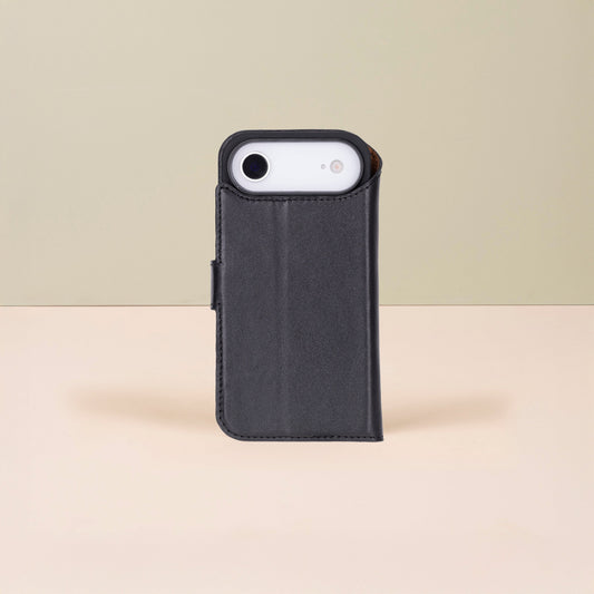 Premium Leather iPhone Air Wallet Case – Black - Austin
