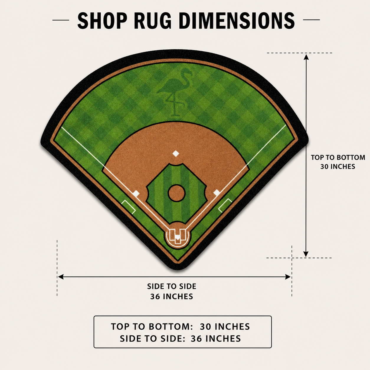 Baseball Field | Golf Shop Mat | Cart Accessory