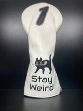 Load image into Gallery viewer, Stay Weird Black Cat Headcover