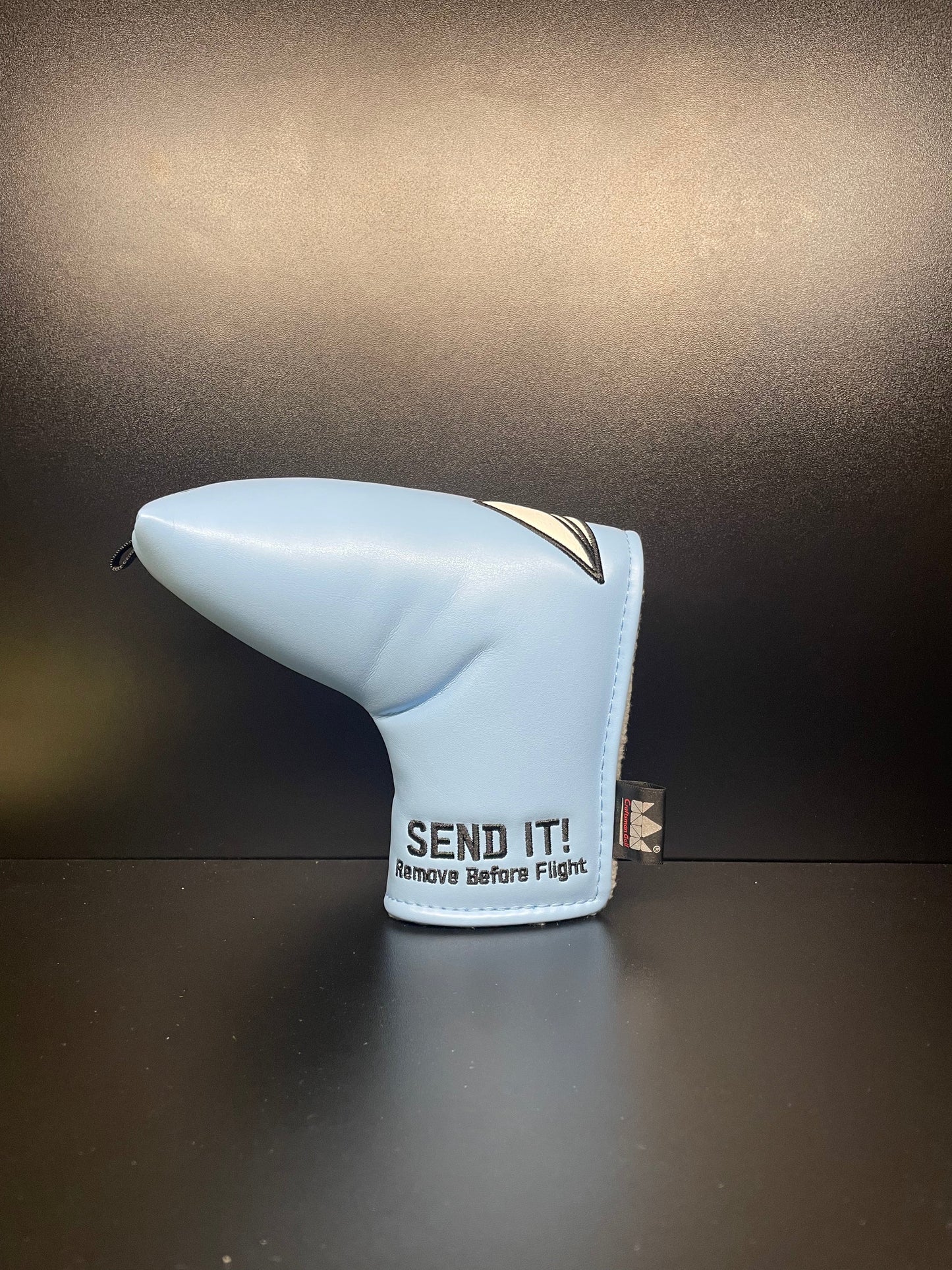 BLUE Headcover w/ White Paper Airplane - SEND IT! Headcover