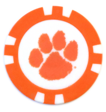 Load image into Gallery viewer, Officially Licensed Clemson Tigers Poker Chip Ball Marker