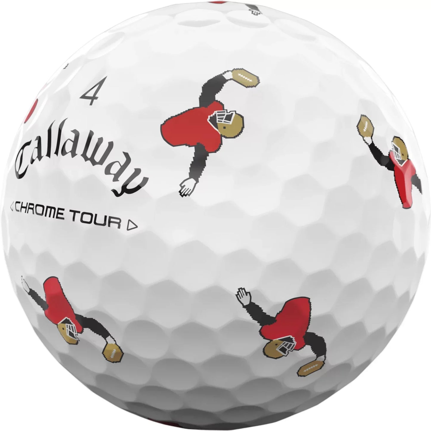 Callaway 2024 Chrome Tour Retro Football Truvis Golf Balls