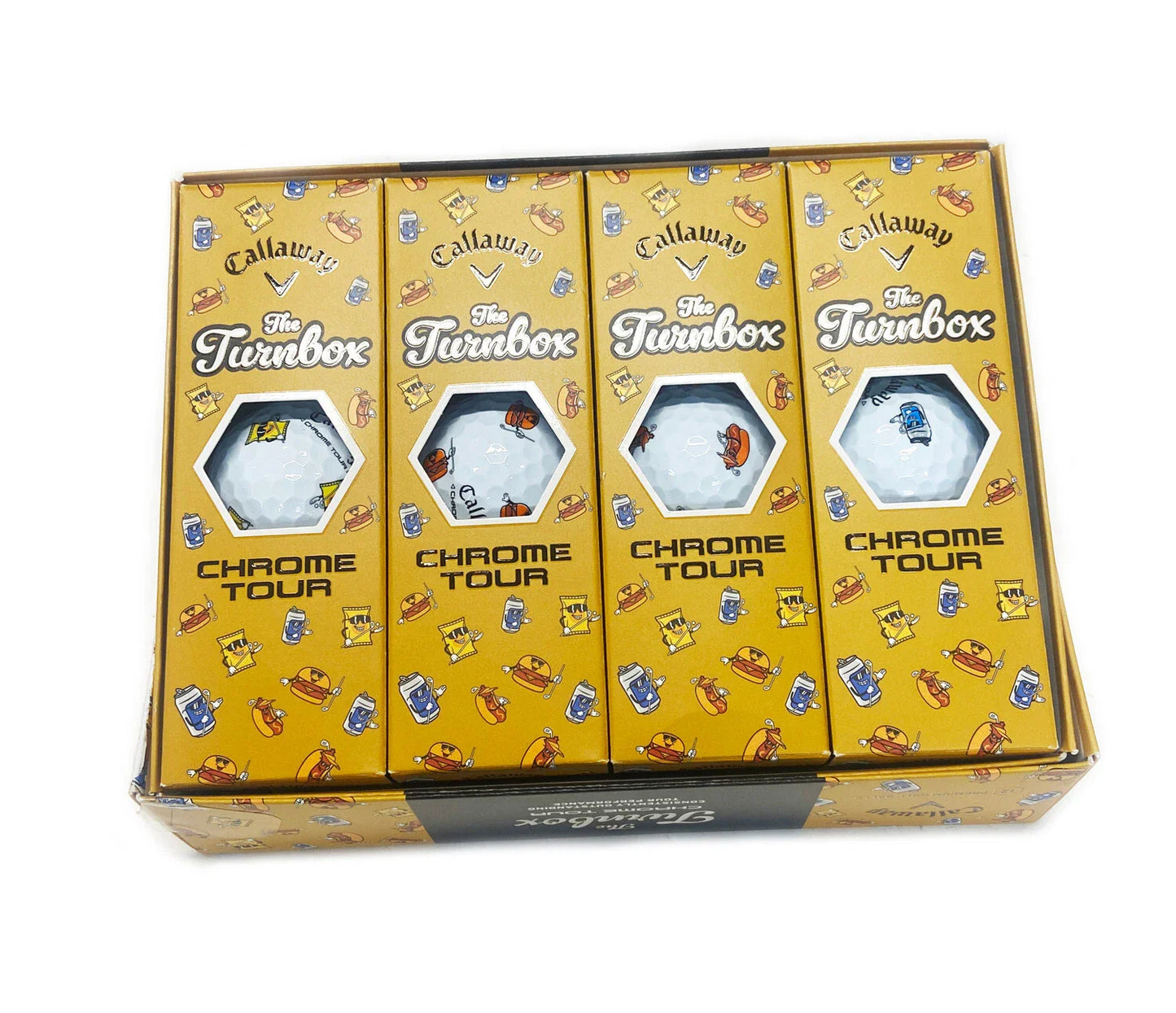 Callaway Chrome Tour Golf Balls Turnbox Snacks Limited Edition