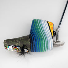 Load image into Gallery viewer, Mustache Sugar Skull - Blade Putter Cover Green Camo