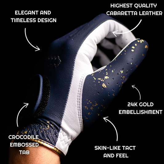 THE 24K GOLF GLOVE - SEAFOAM/WHITE - 2 PACK