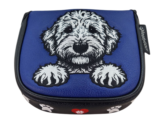 Labradoodle Embroidered Putter Cover by ReadyGOLF - Mallet