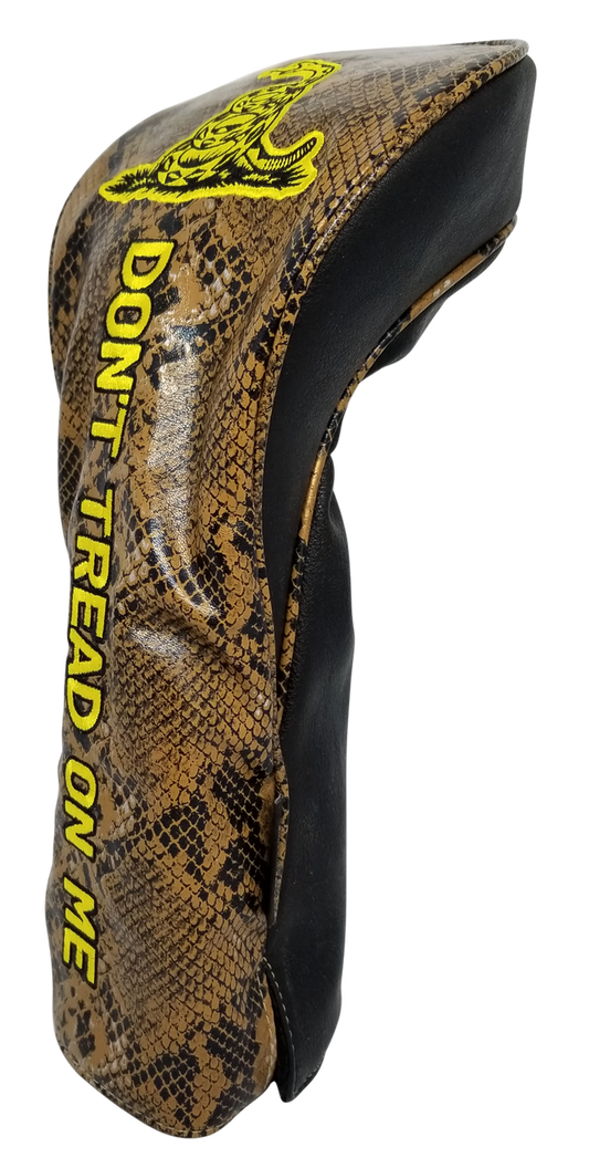 Don't Tread On Me Embroidered Snakeskin Driver Headcover by ReadyGOLF