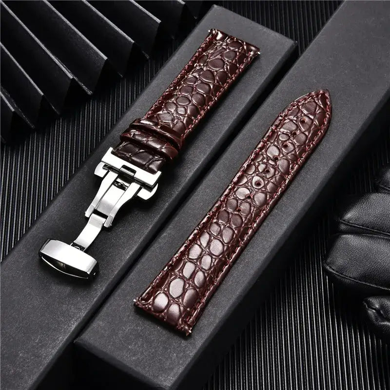 Ticwatch Crocodile Pattern Leather Band - Rugged and Durable