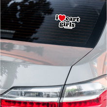 Load image into Gallery viewer, I Love Cart Girls Stickers