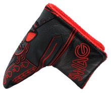 Load image into Gallery viewer, Swag Golf - Swag King Red/Black Blade Putter Headcover *opened, no bag*
