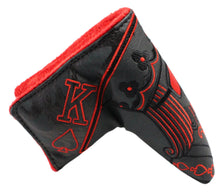 Load image into Gallery viewer, Swag Golf - Swag King Red/Black Blade Putter Headcover *opened, no bag*