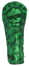 Load image into Gallery viewer, Swag Golf - Dollar Bills Skull TPU Driver Headcover *opened, no bag*
