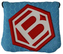 Load image into Gallery viewer, Bettinardi - 2022 Jumbo Hex B Specialty Run Mid-Sqaure Mallet Putter Headcover Blue/Red/White