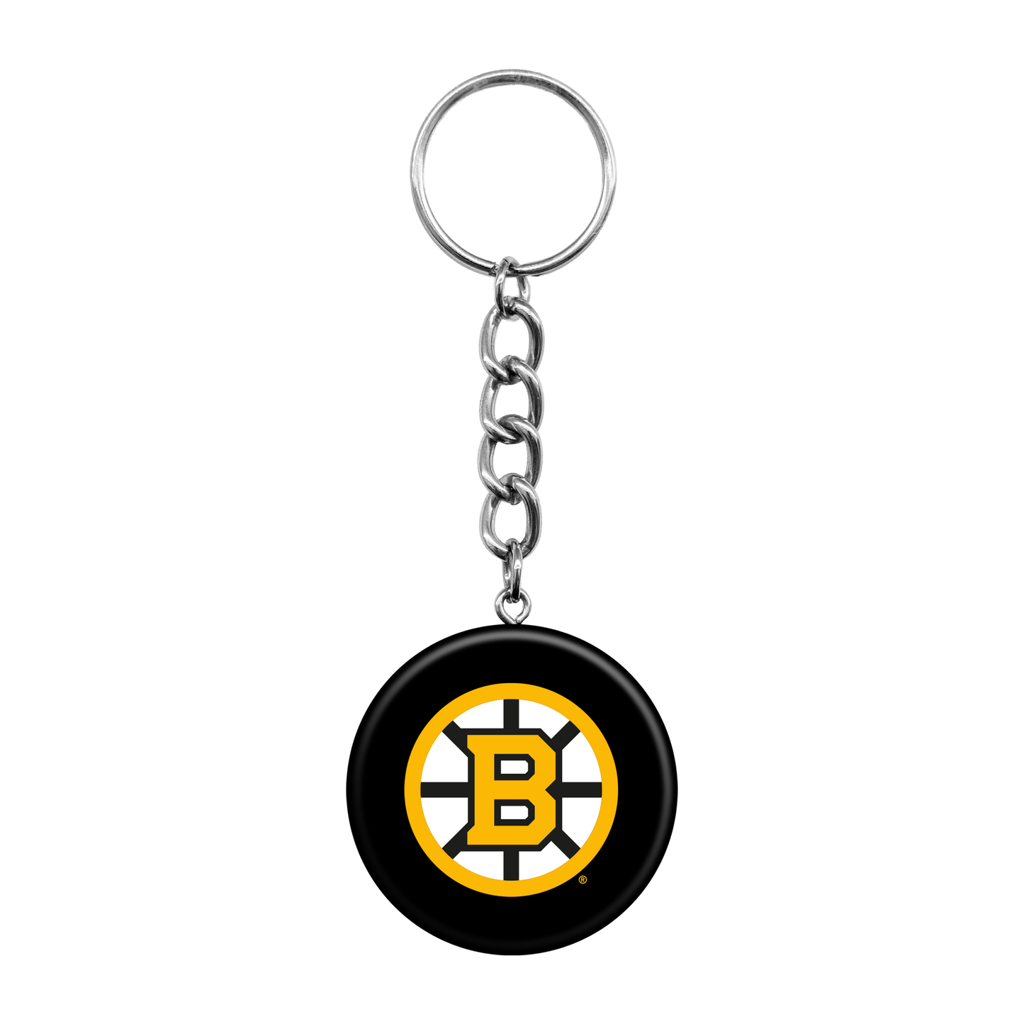 Boston Bruins Mini Hockey Puck Keychain