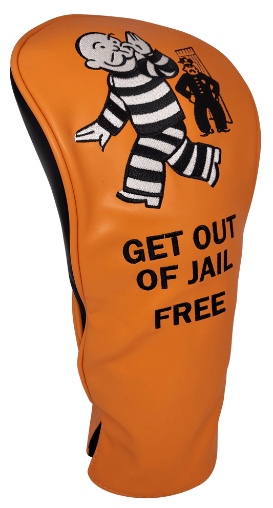 Get Out of Jail Free Embroidered Driver Headcover by ReadyGOLF