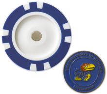 Load image into Gallery viewer, Officially Licensed Kansas Jayhawks Poker Chip Ball Marker