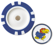 Load image into Gallery viewer, Officially Licensed Kansas Jayhawks Poker Chip Ball Marker