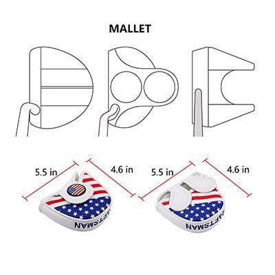 FUDGE! Embroidered Putter Cover by ReadyGOLF - Mallet