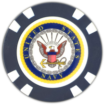 Load image into Gallery viewer, Officially Licensed U.S. Navy Poker Chip Ball Marker