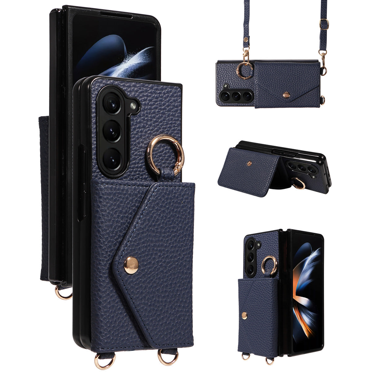 Samsung Galaxy Z Fold Case – Crossbody Multifunctional Folding Screen Cover | Z Fold 3/4/5/6