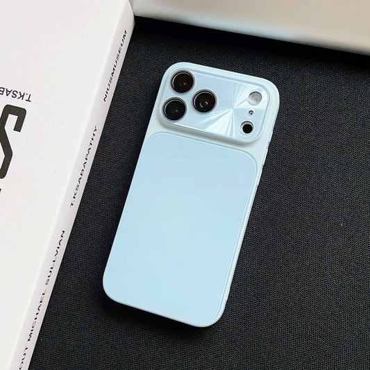 iPhone Ice-Feel Glass Case – Candy Color Full Coverage | iPhone 17 / 16 / 15 / 14 / 13