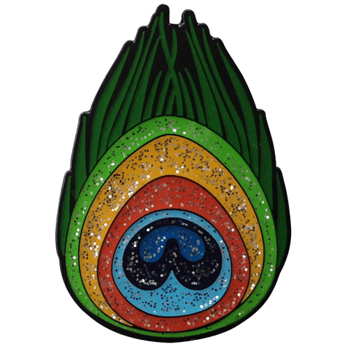 Peacock Feather Glitter Ball Marker & Hat Clip by ReadyGOLF