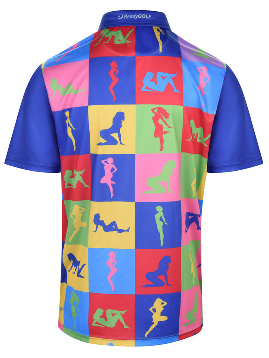 Peep Show Mens Golf Polo Shirt by ReadyGOLF
