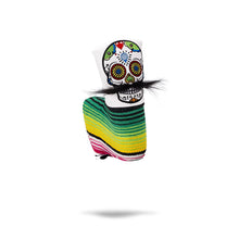 Load image into Gallery viewer, Mustache Sugar Skull - Blade Putter Cover White