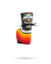 Load image into Gallery viewer, Mustache Sugar Skull - Blade Putter Cover Gray Camo