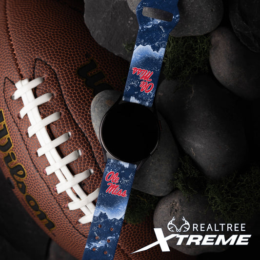 Mississippi Ole Miss Realtree HD Watchband for Samsung, Garmin, Fossil, and More