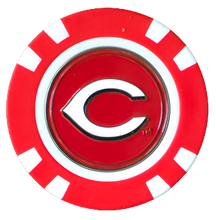 Load image into Gallery viewer, Officially Licensed Cincinnati Reds Poker Chip Ball Marker Short Description: