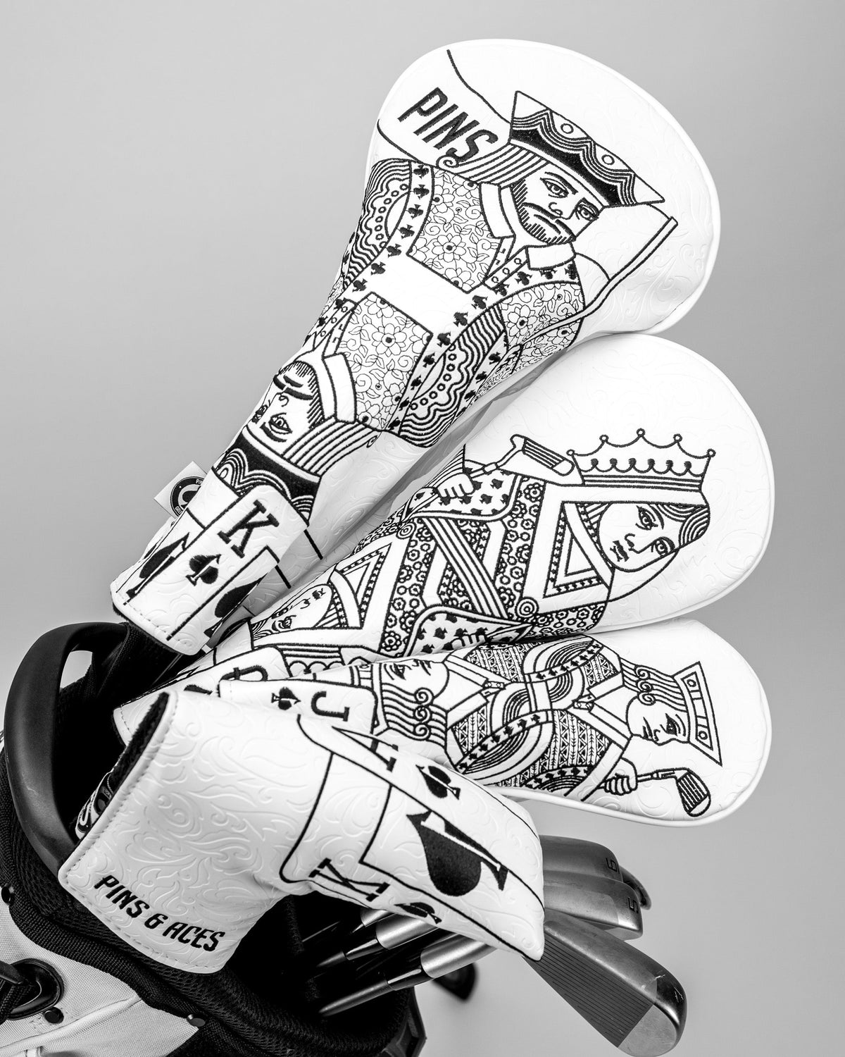 White Out King of Spades - Driver Headcover