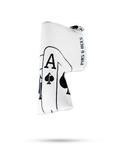 Load image into Gallery viewer, White Out Ace of Spades - Blade Putter Cover