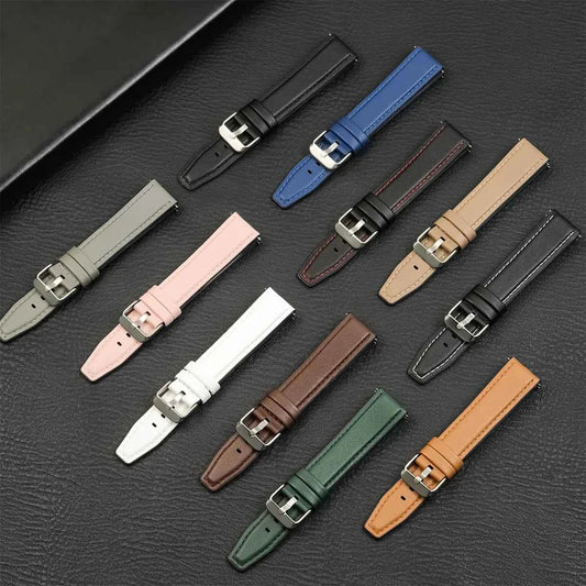 20MM / 22MM Leather Band – Samsung Galaxy Watch 6/5/4, Gear S3 & Huawei GT4 / Amazfit