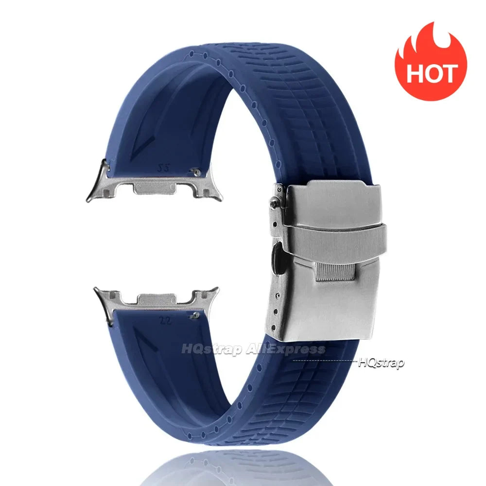 Samsung Galaxy Silicone Sport Watch Band - Watch8/Watch8 Classic/Watch9 Waterproof Buckle