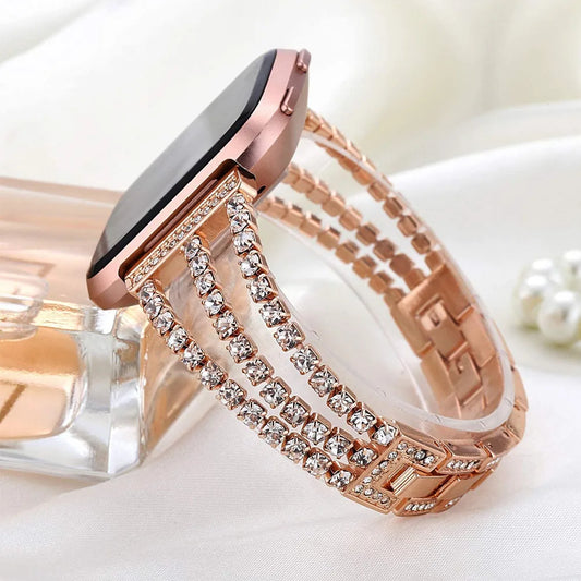Fitbit Versa 4, Versa 3, Sense 2 & Sense Rhinestone Bracelet Band