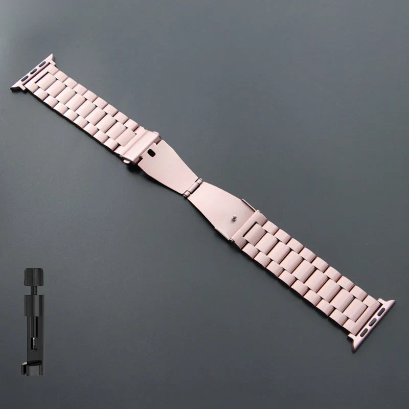Stainless Steel Strap for Apple Watch Ultra 3/2/1 49mm – Series 11/10/9/8/7/6/SE/5/4/3 46/45/44/42/41/40/38mm