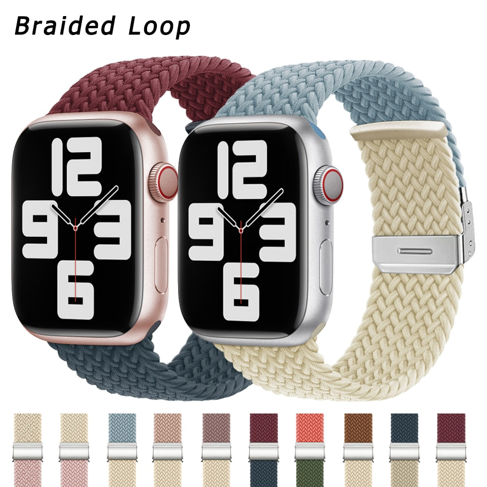 Apple Watch Loop Armband Series 11/10/9/8/7/6/5/4/ SE / Ultra 1/2/3 - Comfortable & Stylish