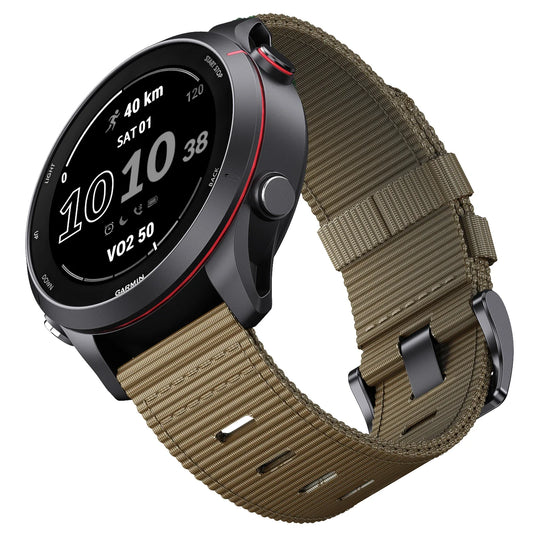 COROS PACE & APEX Ribbed Nylon Band with Black Buckle